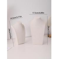ราคา หุ่นโชว์จี้สร้อยกำมะหยี่ลินินแบบโซ่ห้อยคอเครื่องประดับที่วางชั้นวางสร้อยคอหุ่นโชว์จี้ (21170689411)