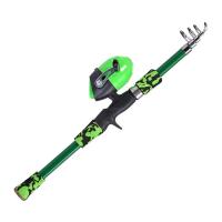 ราคา 165CM Kids Fishing Rods Set Telescopic Portable Comfortable Grip Fishing Rods Kit with Reel Ice Fishing Rod (20672330619)