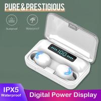 ราคา พร้อมกล่องชาร์จ หูฟังบลูทูธไร้สาย Bluetooth V5 0 ios Androidหูไร้สายขนาดมินิ สำหรับ ไอโฟน ซัมซุง ออปโป้ หัวเหว่ย วีโว่ เสี่ยวมี่และโทรศัพท์มือถือรุ่นอื่น ๆ Wireless Bluetooth Earbud TWS5 0 Earphone (4