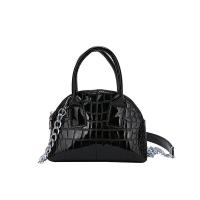 ราคา New Pearl Color Stone Pattern Crack Metal Chain Handbag Fashion Simple Solid Shoulder Bag Unique ins Female Niche Design Shell Casual Messenger AUG (20127726214)