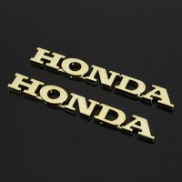ราคา 2 PCS ABS Honda โลโก้รถจักรยานยนต์รถด้านข้าง Fender ด้านหลังโลโก้ป้ายสติกเกอร์เปลี่ยน Honda โลโก้รถจักรยานยนต์สำหรับ Honda รถจักรยานยนต์ Series รุ่นการปรับเปลี่ยน Essential Honda โลโก้สติกเกอร์รูปลอก 
