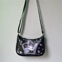 ราคา Kawaii Sanrio กระเป๋าหิ้วการ์ตูนอนิเมะน่ารักปอมปูริน Kuromi กระเป๋าสะพายหนัง Pu แบบพกพาของขวัญเด็ก (20235325593)