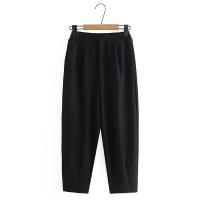 ราคา มีไซส์ใหญ่ Plus Size Womens XL 4XL Elastic Waist Harem Pants Solid Color Grey Black Suit Trousers (18309249342)