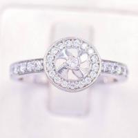 ราคา Lucky Gems แหวนกังหัน เงินแท้92 5 เพชร CZ เกรด Premium เล่นไฟดี ชุบทองคำขาว LKM705 (17930733449)