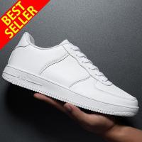 ราคา Air รองเท้าหนังผู้ชายแบบผูกเชือกสไตล์เกาหลีรองเท้าผ้าใบแฟชั่นรองเท้าลำลองไซส์ใหญ่36 48 (12015544333)