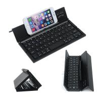 ราคา สามพับบลูทูธแป้นพิมพ์อลูมิเนียมมินิแป้นพิมพ์ไร้สาย Folding Bluetooth Keyboard (19701879376)