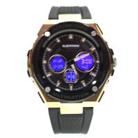 ราคา ใหม่ล่าสุด นาฬิกาผู้ชาย US SUBMARINE ขอบเหล็ก สายยางซิลิโคน 2 ระบบ Quartz และ Digital จอ และไฟLED กันน้ำ 100 จับเวลา ตั้งปลุกได้ ส่งเร็ว ส่งไว (20502937982)