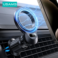 ราคา ที่ยึดช่องระบายอากาศรถรถแม่เหล็กที่ใส่โทรศัพท์ทุกชนิด USAMS สำหรับ iPhone 15 14 13 12 11 Pro Max Samsung Xiaomi ฯลฯ (20760129042)