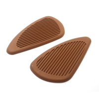 ราคา แผ่นแปะถัง ยางแปะถังน้ำมัน 2 ชิ้น กาว3M LG200 Triumph RE650 CT GPX Stallions ryuka SR XSR สีดำ สีน้ำตาล ยางกันรอย ยางติดถังน้ำมัน ยางกันรอย กันลื่น (17158264626)