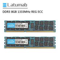 ราคา Latumab RAM DDR3 16G 2X8GB หน่วยความจำเซิร์ฟเวอร์1333MHz PC3 10600 REG ECCโมดูลหน่วยความจำภายในDDR3 (4870484987)