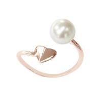 ราคา A CEMI Love Letter Pearl Ring แหวนมุกแท้ แหวนเงินแท้ ชุบทอง 18K โรสโกลว์ (625356951)