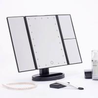 ราคา กระจกแต่งหน้ามีไฟ กระจกส่องหน้า กระจกแต่งหน้า กระจกสี กระจกแต่งหน้า led ปรับองศาได้ พับเก็บได้ 22 LED Touch Screen กระจก กระจกแต่ (530060065)