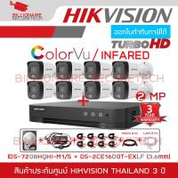ราคา SET HIKVISION HD 8 CH 2 MP FULL SET DS 2CE16D0T EXLF iDS 7208HQHI M1 S HDD ADAPTORหางกระรอก 1 ออก 8 CABLE x8 HDMI 3 M LAN 5 M BY BILLIONAIRE SECURETECH (13082533829)