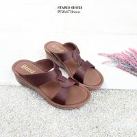 ราคา Mindy Store รุ่น PF2647 รองเท้าเพื่อสุขภาพ รองเท้าแฟชั่น รองเท้าแบรนด์แท้Stario รองเท้าแตะ รองเท้าผู้หญิง รองเท้าพียู รองเท้าลำลอง ใส่นุ่มสบาย (10090486538)