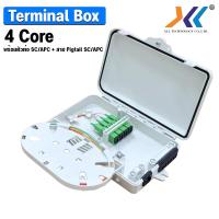 ราคา ตู้เเยกสายไฟเบอร์ออฟติก กล่องพักสาย Fiber Optic Box กล่องสำหรับพักจุดเชื่อมต่อสายไฟเบอร์ออฟติก 4 Core (20547254613)