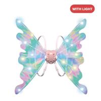 ราคา Kmoist ปีกปีกนางฟ้ารูปผีเสื้อสำหรับชุดเดรสสำหรับเด็กขึ้นปีกเป็นประกายแวววาวพร้อมไฟเครื่องแต่งกายฮาโลวีนนางฟ้าสำหรับงานเลี้ยงบนเวที (20351369978)