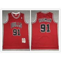 ราคา 6 styles NBA jersey Chicago Bulls No 91 ROAMAN retro white basketball jersey (19784374930)