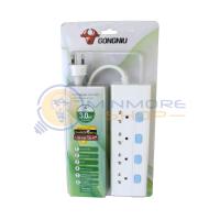 ราคา ปลั๊กไฟพ่วง 4ช่อง 4ช่องพร้อม2USB 5ช่อง ความยาว35ม ยี่ห้อ GONGNIU (3381170408)