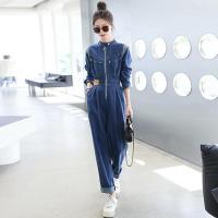 ราคา ชุดจั๊มสูทขายาวผ้ายีนส์แขนยาวแนวช่างกลใส่แล้วดูผอมจั๊มเอวทรงหลวมลำลองแบบใหม่สำหรับฤดูใบไม้ผลิและฤดูใบไม้ร่วง2023ชุดจั๊มสูทแฟชั่นสำหรับผู้หญิง (20852327511)