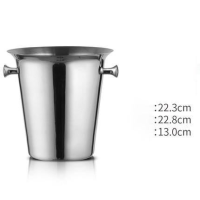 ราคา ถังน้ำแข็ง ถังใส่ขวดไวน์ 5L MH 228 ถังสแตนเลส ถังแช่เบียร์ ถังแช่ไวน์ (21187592600)