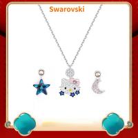 ราคา สร้อยคอต่างหูสวารอฟสกี้ชุดองค์ประกอบคริสตัลดาวดวงจันทร์ KT cat สร้อยคอตัวแปรเด็ก cat Swarovski Necklace Earring Set Austrian Fashion Crystal Element Star Moon KT Cat Variable Necklace Childlike Cat La
