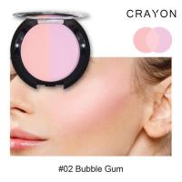 ราคา บลัชออนเนื้อแป้งอัดแข็ง Crayon Duo Blusher เครยอน ดูโอบรัชเชอร์ ขนาด 5g จากประเทศอิตาลี (19806955466)