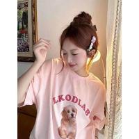 ราคา เสื้อแฟชั่นผญ เสื้อยืด เสื้อยืด ผญสวย ๆ เสื้อแฟชั่นผญ2023 เสื้อแฟชั่นผู้หญิง Hotgirl พร้อมส่งจากกทม เสื้อยืดแฟชั่น Oversizeเสื้อยืดผญสวยๆ เสื้อยืดพิมพ์ลายสุนัขสีชมพู หวานและน่ารัก แฟชั่นหลวม (19883402