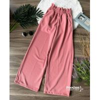 ราคา Set2ชิ้น เสื้อครอปแขนกุด เสื้อกล้าม กางเกงขายาว กางเกงวอร์ม เอวระบาย ชุดเซ็ต PooGun Shop (18939353925)