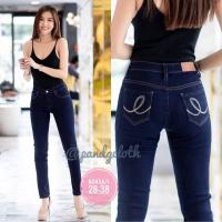 ราคา ฺBig Size 38 44 กางเกงยีนส์เดฟยืดผู้หญิง Lona กางเกงยีนส์เอวสูงกลางกำลังพอดี เนื้อผ้ายืดนิ่ม กางเกงสาวอวบ กางเกงไซสใหญ่ผู้หญิง (8962976772)