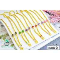 ราคา สร้อยคอลงยาสุโขทัย m200 หนัก 1 บาท ยาว 20 นิ้ว สร้อยคอทองสวย สร้อยคอทองไมครอน สร้อยคอ ทองลงยา (17548566018)