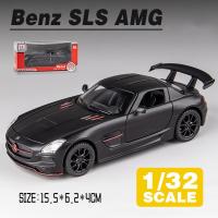 ราคา รถบรรทุกโมเดลรถยนต์หล่อเหล็ก SLS AMG สำหรับยานพาหนะ Kids Toys สะสมงานอดิเรกของเล่นอัลลอยรถเลโอ1 32เมอร์เซเดสเบนซ์ (20266717303)