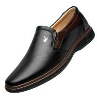 ราคา IYC621 Playboy รองเท้าบุรุษของแท้หนังรองเท้าหนังสีขาวผู้ชายฤดูร้อน Casual Daddy รองเท้าสำหรับกลาง กลางและผู้สูงอายุ Slip On ความสูงที่เพิ่มขึ้นพื้นรองเท้าสีขาว (9243468956)