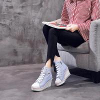 ราคา 2022 ใหม่รองเท้าผ้าใบทรงสูงไซส์ใหญ่รองเท้าผู้หญิงส้นตึกส้นตึกรองเท้าผู้หญิงส้นตึกส้นตึกผู้หญิง 8 รองเท้าผู้หญิงเพิ่มความสูงซม (20650966662)