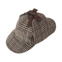 ราคา เด็กฮิปฮอปหมวกเบสบอลหมวกคู่ปีกฤดูใบไม้ร่วงลายนักสืบหมวกชายหญิง Snapback หมวกสำหรับ7 15ปี (16600650790)