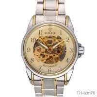 ราคา Mens Semi Automatic Gold Imitation Tourbillon Skeleton Through Bottom Mechanical Business Watch (19301874348)
