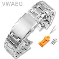 ราคา สำหรับ Casio เหล็กสเตนเลสอย่างดี5345 EF539 EFR 539BK EF 539สายนาฬิกา EFR 539D EDIFICE 27X16มม สีเงินสีดำ (19669955989)