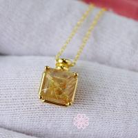 ราคา Rosenmarry สร้อยคอพร้อมจี้พลอยไหมทองแท้ เกรดท๊อป ตัวเรือนเงินแท้ จัดส่งฟรี RN049 พลอยแท้เสริมดวง ของขวัญ (20577288539)