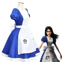 ราคา ALICE MADNESS RETURN ชุดเจ้าหญิงแม่บ้านชุดแฟนซีชุดคอสเพลย์ฮาโลวีน (2717224926)