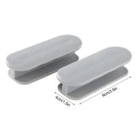 ราคา มือจับประตูแบบมีกาวในตัวมือจับดึงพลาสติก2ชิ้นมือจับประตูเสริมสำหรับตู้ประตูหน้าต่างลิ้นชักตู้ (14571033787)