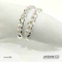 ราคา สร้อยข้อมือเงินแท้ 925 ลายเลส Italy กว้าง 9mm น้ำหนัก 26 4g MSB 1 (334303279)