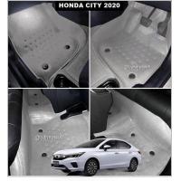 ราคา พรมปูพื้นรถยนต์ HONDA CITY 2020 พรมลายหนังเรียบ สีเทา สวยทนทาน เข้ารูป ตรงรุ่นรถ เต็มคัน (5942732277)