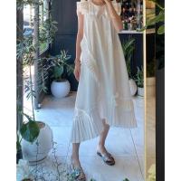 ราคา พร้อมส่ง เดรสยาว เดรสยาวแขนกุด แต่งระบายเลเยอร์เป็นชั้น น่ารัก เรียบหรู ผู้ดีมาก (18294171938)