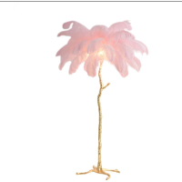 ราคา โคมไฟขนนกเรซิ่นโคมไฟตั้งพื้นโคมไปตั้งโต๊ะห้องนั่งเล่นหรูหราไฟฉายอเมริกันไฟตั้งโต๊ะอ่านหนังสือห้องนอน Lampu Hias ทันสมัย (20945998466)