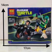 ราคา LEGO Ninja Turtle 79116 Snowy Car Chasing Battle 79103 Nest Attack Childrens Assembly Lego puzzle blocks (20709637793)