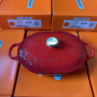 ราคา Le creuset Cooldrome หม้อเครื่องเคลือบสตูหม้อรันเวย์นูน 31 cm หม้อดินเผาบ้านหม้อกระทะเหล็ก (16550250907)