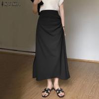 ราคา จัดส่งฟรี Esolo ZANZEA เสื้อเอวสูงกระโปรงลำลองสไตล์เกาหลีเสื้อถักยาวกระโปรงชุดกระโปรงยาวแม็กซี่รัดรูป 10 (16965533648)