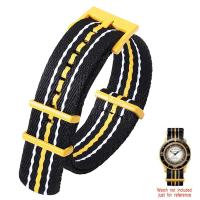 ราคา 22มม สานสร้อยข้อมือผ้าใบนาฬิกาออกเร็ว Band22mm สายหนา ForSwotch X Blancpain มหาสมุทรอาร์กติกพร้อมหัวเข็มขัดสแตนเลสแหวนเหล็ก (20851322680)