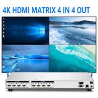 ราคา 4K 4x4 8x8 16x16 HDMI Matrix Switcher 3840 2160 Support 3D EDID Blu Ray DVD Video Wall (19535922167)
