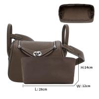 ราคา สําหรับกระเป๋าถือมินิ Lindy26 แต่งหน้าในกระเป๋าออแกไนเซอร์ผู้หญิงเดินทางแต่งหน้าภายในกระเป๋าถือตุ๊กตาหนังนิ่มเดินทางแทรกถุงเก็บกระเป๋าซับ (20210619657)