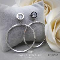 ราคา Value Jewelry ER0215 กว้าง5cmยาว6 5cm เครื่องประดับเพชรCZ เกรดพรีเมี่ยม หนีบ ห่วง ระย้า คริสตัล เพชร สร้อยข้อมือ สร้อยคอ แหวน (349426952)